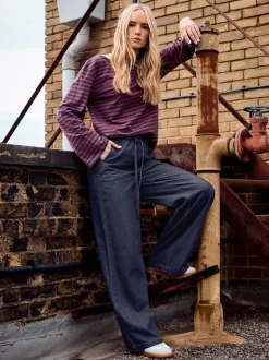 Jean Long Tall Sally ample ceinturée