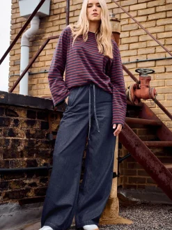 Jean Long Tall Sally ample ceinturée