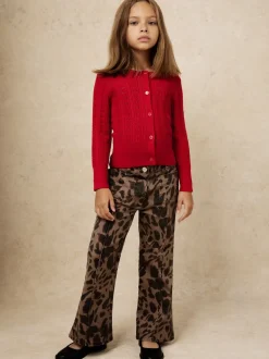 Jean évasé Reiss Wilma à imprimé léopard