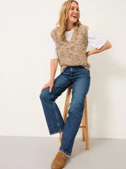 Jena bleu - Jean droit décontracté FatFace