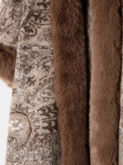 Joe Browns Couverture vintage en fausse fourrure à motifs