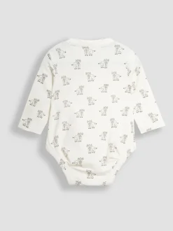 Jojo Maman Bébé Vache des Highlands imprimée et corps rayés 2 Lot