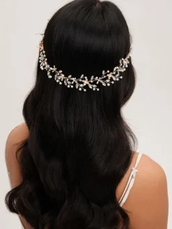 Jon Richard Perle Cristal Fleuri Vine Hair