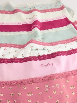 Jours de la semaine - Culotte en coton et dentelle 7 Pack