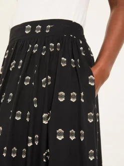 Jupe mi-longue FatFace métallisée