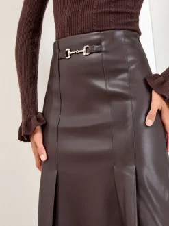 Jupe mi-longue plissée Lipsy Box