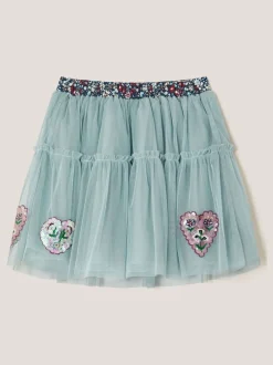 Jupe Monsoon en tulle avec ornements cœur