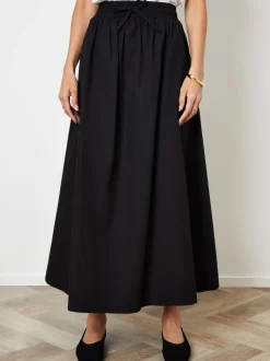 Jupe Threadbare en popeline de coton nouée à la taille avec poches