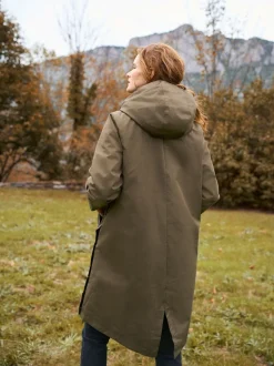 kaki - Parka de maternité et de bébé Seraphine 3 en 1 avec doublure en imitation peau de mouton