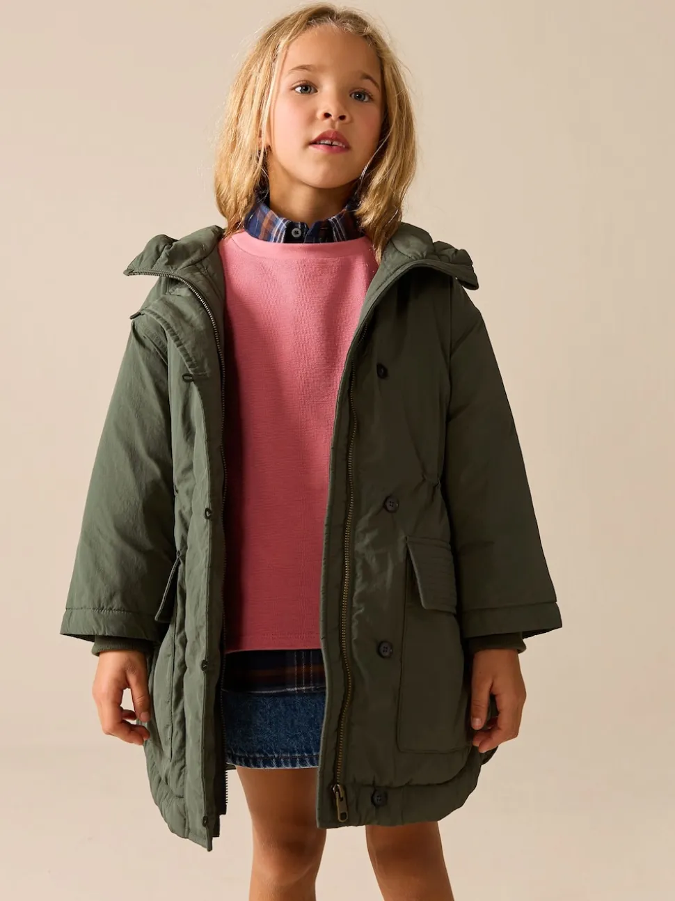 kaki - Parka matelassée Résistant à la douche (5-13ans)