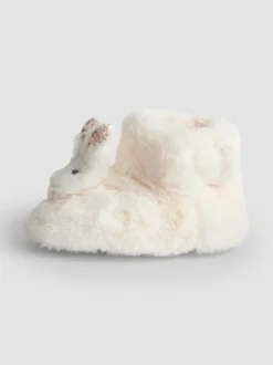 Lapin blanc - Chaussons bottes JoJo Maman Bébé en peluche