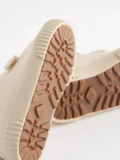 Lapin blanc os - Baskets montantes à lanières à fermeture par effleurement