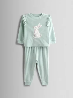 Lapin bleu - JoJo Maman Bébé Joli pyjama à fleurs
