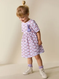 Lapin lilas - Robe en jersey (3mois à7ans)