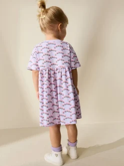 Lapin lilas - Robe en jersey (3mois à7ans)