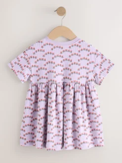 Lapin lilas - Robe en jersey (3mois à7ans)