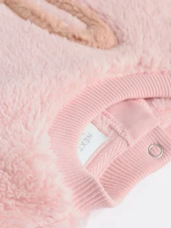 Lapin rose - Ensemble de Hauts et Leggings en polaire Bébé 2 pièces (0mois-2ans)