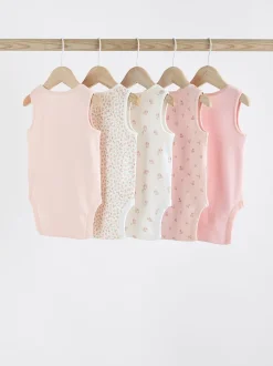 Lapin rose - Paquet de bodys pour bébé avec gilet 5