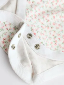 Lapin rose - Paquet de bodys pour bébé avec gilet 5