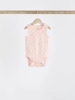 Lapin rose - Paquet de bodys pour bébé avec gilet 5