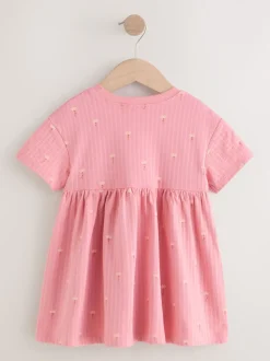 Lapin rose - Robe d’été en jersey (3mois à7ans)