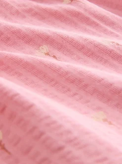 Lapin rose - Robe d’été en jersey (3mois à7ans)