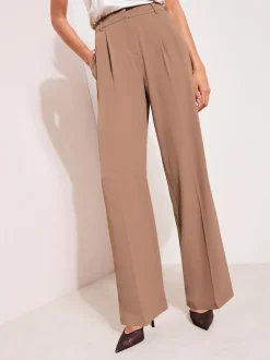 Latté neutre - Friends Like These Premium Elastic Back habillé Ample Pantalons