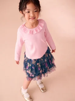 Laura Ashley ensemble haut et jupe côtelé à manches longues