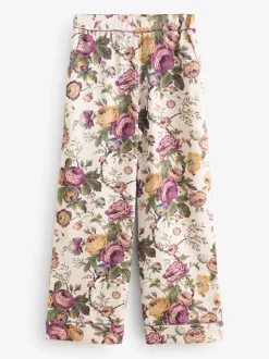 Laura Ashley pyjama boutonné en satin Uffington Roses