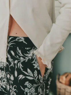 Laura Ashley Pyjama pointelle à manches longues