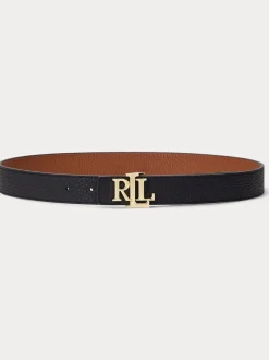 Lauren Ralph Lauren 2.5cm Ceinture réversible en cuir galet à logo