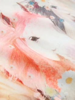 Licorne blanche - Lot de 3 t-shirts à manches volantées (3-16ans)