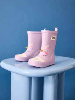 Licorne lilac - Bottes de pluie JoJo Maman Bébé imprimées courtes