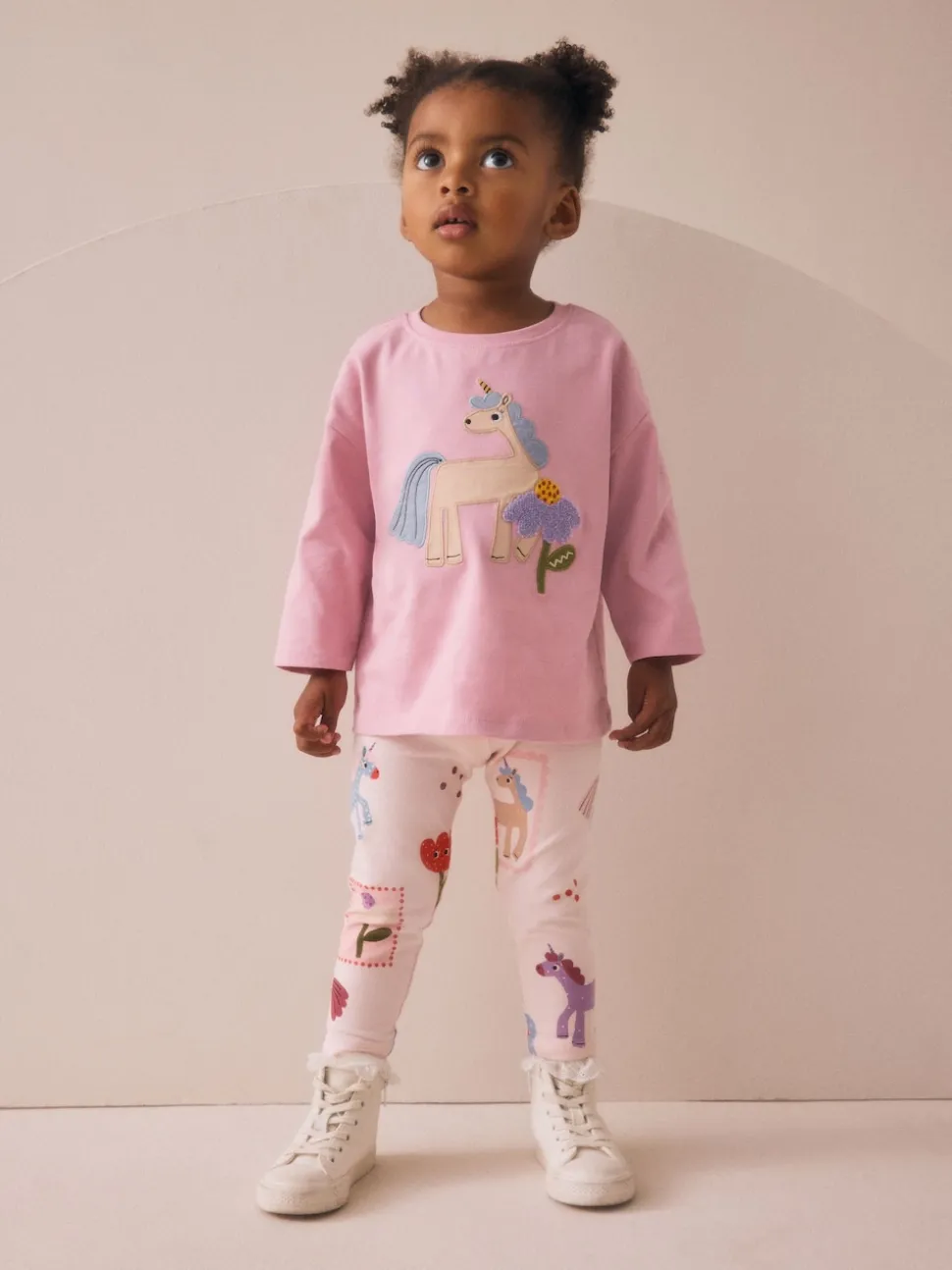 Licorne rose - Lot de 3 leggings (3mois-7ans)