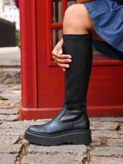 Linzi Bruna Platform High Leg Extensible Bottes