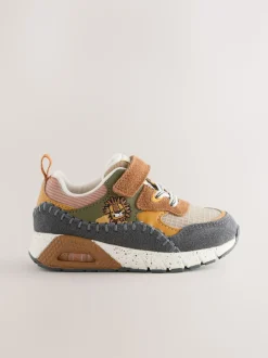 Lion Marron - Entraîneurs en dentelle élastique