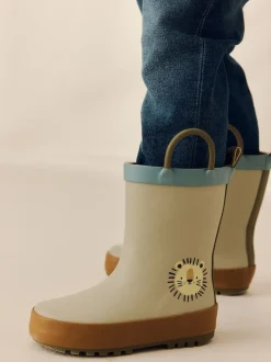 Lion neutre - Bottes de pluie à poignée