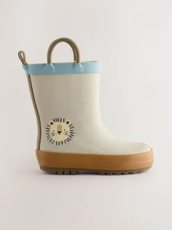 Lion neutre - Bottes de pluie à poignée