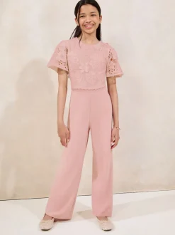 Lipsy Combinaison 2-en-1 à manches évasées en dentelle (5-16ans)