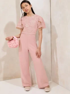 Lipsy Combinaison 2-en-1 à manches évasées en dentelle (5-16ans)