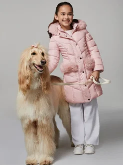 Lipsy Doudoune matelassée à bordure en fausse fourrure d’épaisseur moyenne (5-16ans)