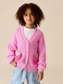 Little Bird by Jools Oliver Cardigan en maille à col en V et fraise