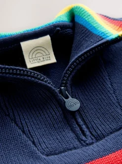 Little Bird by Jools Oliver Pull zippé en maille à manches longues 1/4