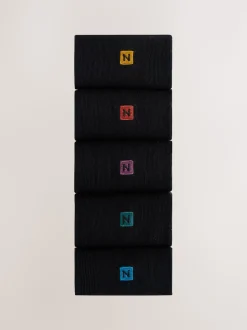 Logo vert/bleu/rouge - Chaussettes fraîches brodées durables