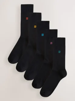 Logo vert/bleu/rouge - Chaussettes fraîches brodées durables