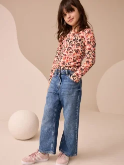 Léopard - Top côtelé à manches longues (3-16ans)