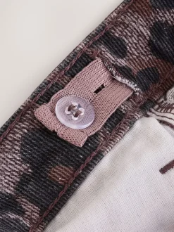 Léopard chocolat - Jeans à jambe large (3-16ans)