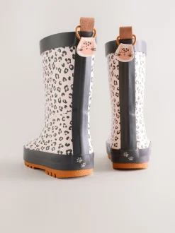 Léopard neutre - Bottes de pluie