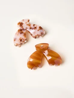 Lot 2 pinces FatFace en résine