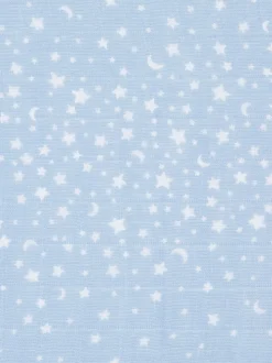 Lot de 3 bavoirs aden + anais en mousseline de coton à bouton-pression